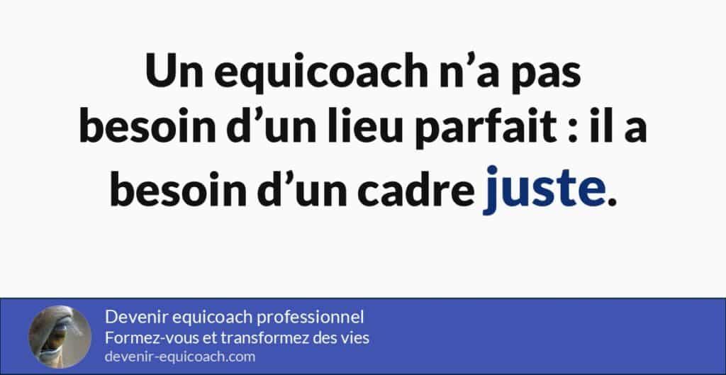 Cadre clair essentiel pour débuter comme equicoach avec le cheval.