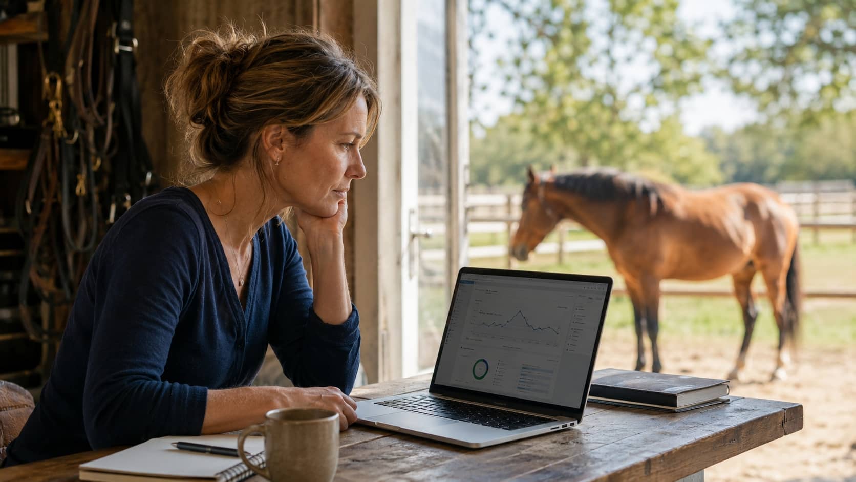 Equicoach consultant la visibilité de son site internet sur Google.